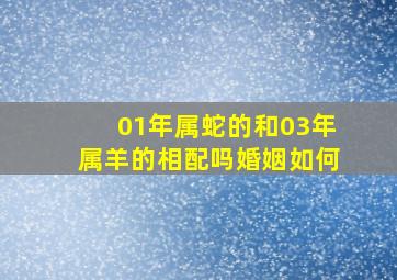 01年属蛇的和03年属羊的相配吗婚姻如何