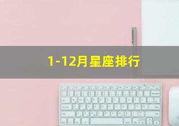 1-12月星座排行