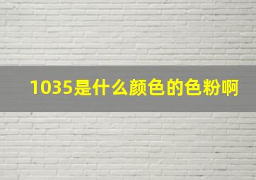 1035是什么颜色的色粉啊