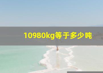 10980kg等于多少吨