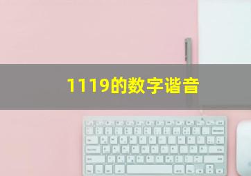 1119的数字谐音