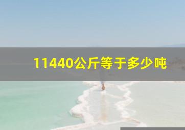 11440公斤等于多少吨