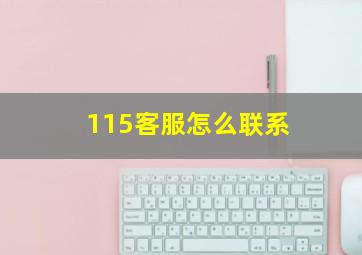 115客服怎么联系