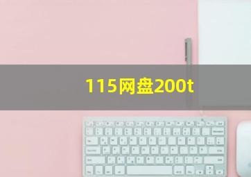 115网盘200t