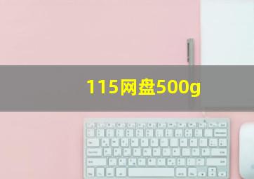 115网盘500g