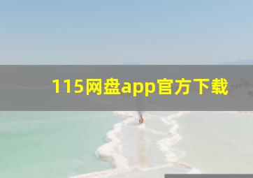 115网盘app官方下载