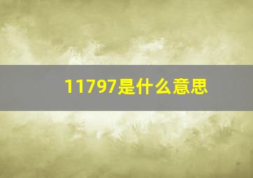 11797是什么意思