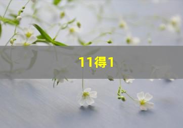 11得1