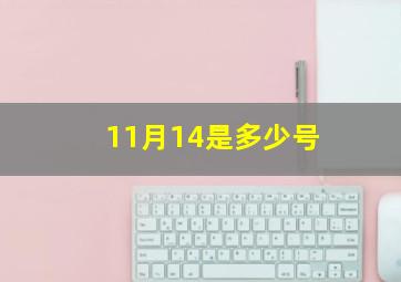 11月14是多少号