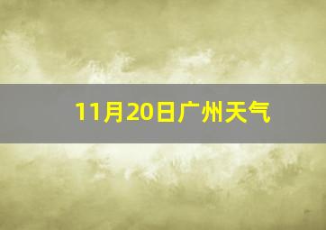 11月20日广州天气