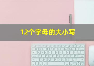 12个字母的大小写