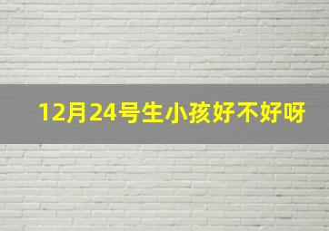 12月24号生小孩好不好呀