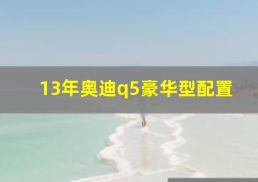 13年奥迪q5豪华型配置