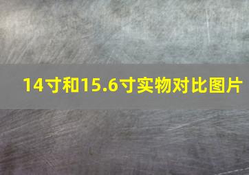 14寸和15.6寸实物对比图片