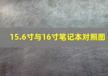 15.6寸与16寸笔记本对照图