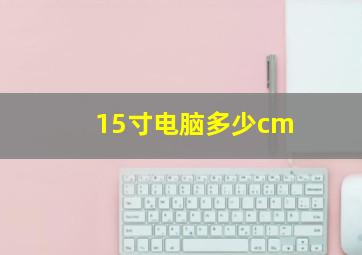 15寸电脑多少cm