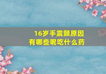 16岁手震颤原因有哪些呢吃什么药