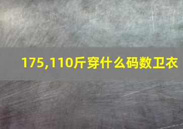 175,110斤穿什么码数卫衣