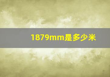 1879mm是多少米