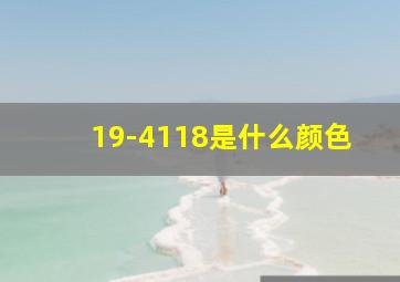 19-4118是什么颜色