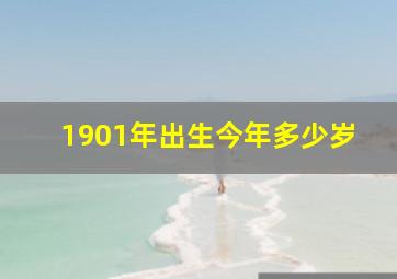 1901年出生今年多少岁