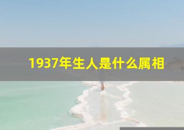 1937年生人是什么属相