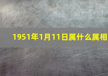 1951年1月11日属什么属相