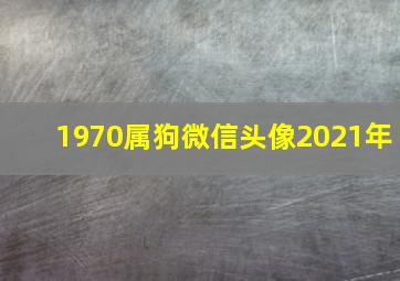 1970属狗微信头像2021年