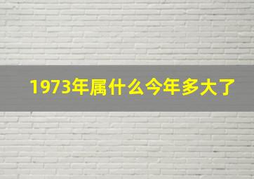 1973年属什么今年多大了