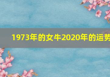 1973年的女牛2020年的运势