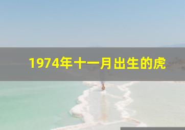 1974年十一月出生的虎