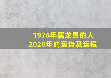 1976年属龙男的人2020年的运势及运程