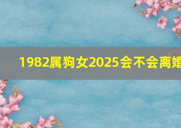 1982属狗女2025会不会离婚