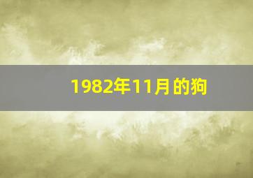 1982年11月的狗