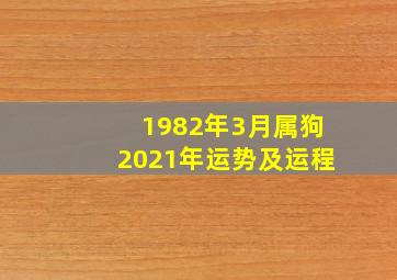 1982年3月属狗2021年运势及运程