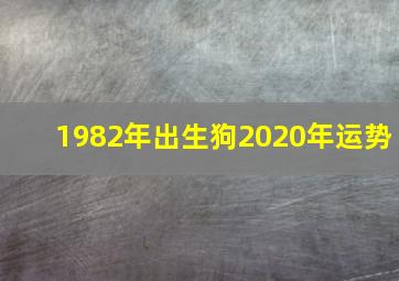 1982年出生狗2020年运势