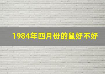 1984年四月份的鼠好不好