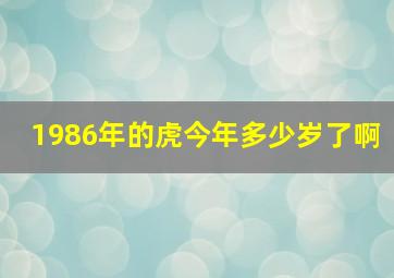 1986年的虎今年多少岁了啊