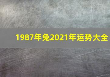 1987年兔2021年运势大全