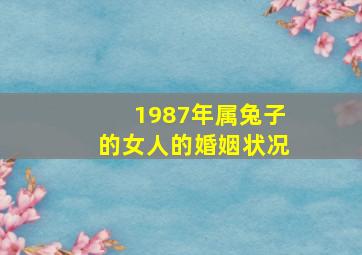 1987年属兔子的女人的婚姻状况