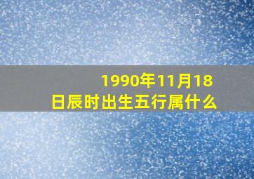 1990年11月18日辰时出生五行属什么