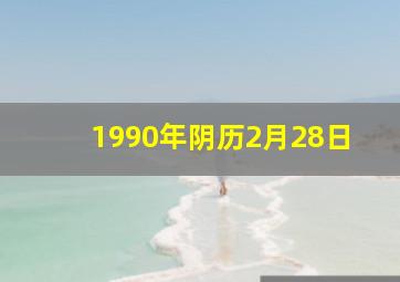 1990年阴历2月28日