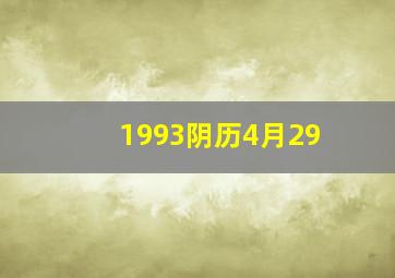 1993阴历4月29