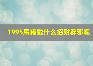 1995属猪戴什么招财辟邪呢