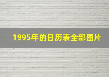 1995年的日历表全部图片