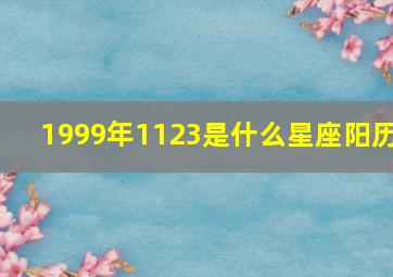 1999年1123是什么星座阳历