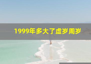 1999年多大了虚岁周岁