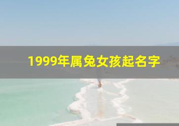 1999年属兔女孩起名字