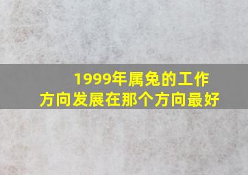 1999年属兔的工作方向发展在那个方向最好