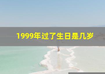 1999年过了生日是几岁